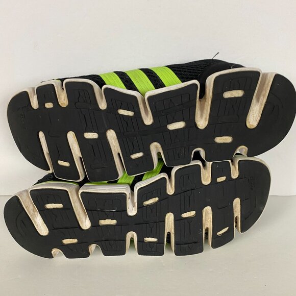 Adidas Cllimacool Running Shoes Sneakers Mens Size 8 Black Neon Green - Picture 8 of 16